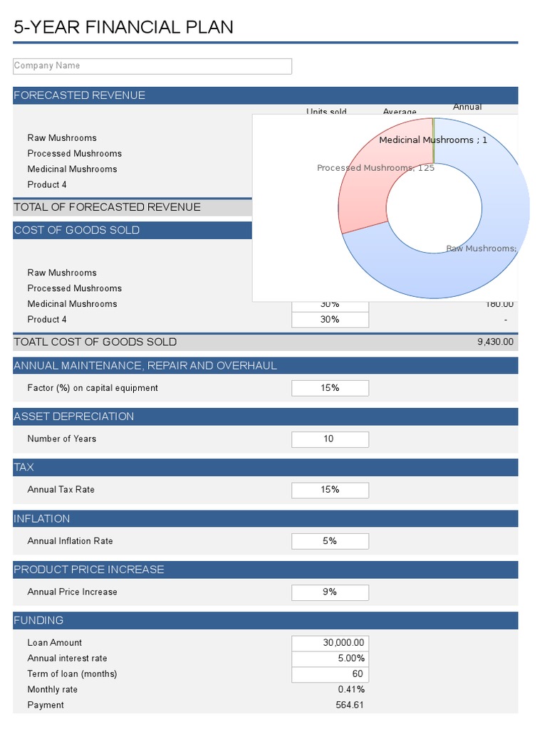 10 Year Financial Plan | PDF | Revenue | Equity (Finance)