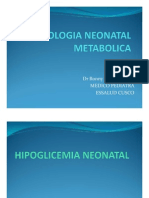 Patologia Neonatal Metabolica
