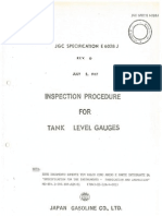 1967 JGC Inspection Procedure for Tank Level Gauges
