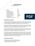 Ética Profesional - UEES - Programa Ana Rocío Córdova PDF