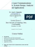 Free-Space Laser Communications: Fundamentals, System Design, Analysis and Applications