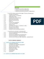 Gastos Generales Programacion de Obras - Chota