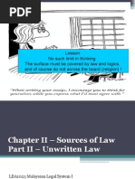 Chapter 2 - Source of Law Part II-unwritten Law