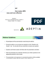 Adeptia Webinar BPM Made Easy and Cost Effective