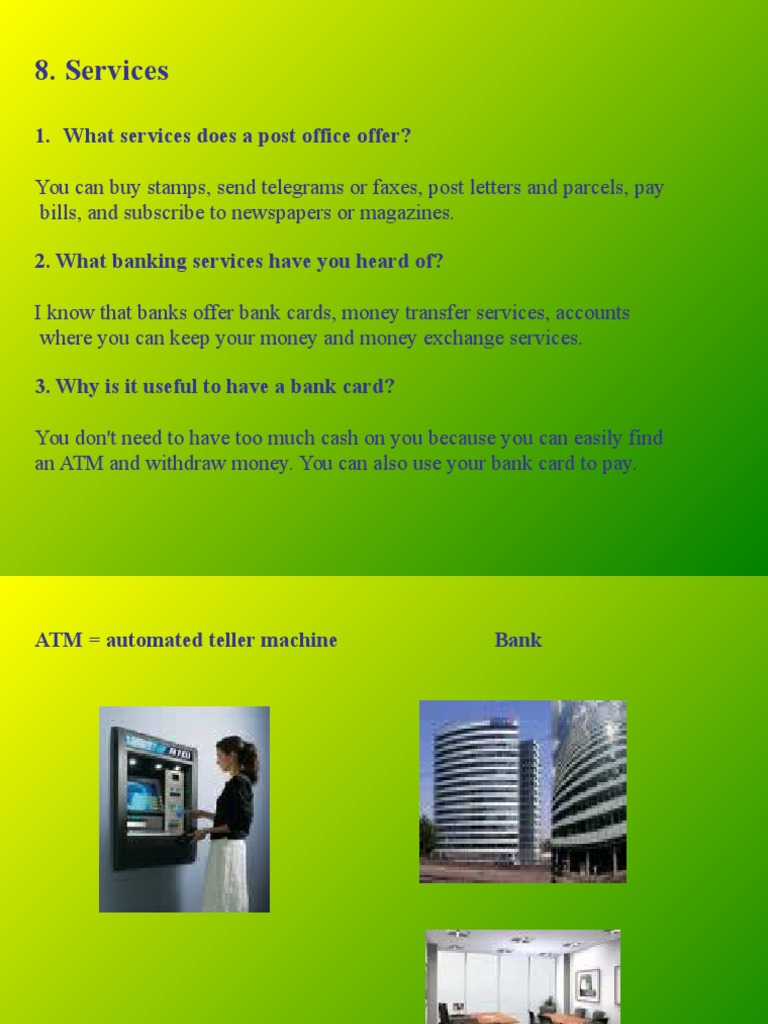 Essential Services: Post Office & Banking | PDF | Business