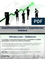 Departamentalizacion y Organizacion Hotelera