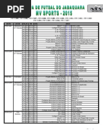 Tabela COPA JABAQUARA MVSports
