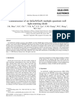 Luminescence of An Ingan/Gan Multiple Quantum Well Light-Emitting Diode