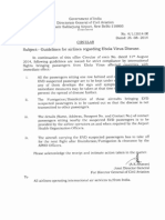 Guidelines for airlines on Ebola screening of passengers