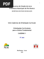 Caderno 1 - Orientacoes Curriculares 4 Ano - Todos Os Componentes