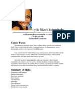 Lydia Nicole Esbenshade: Career Focus