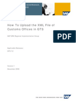Upload XML File GTS