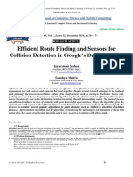 Efficient Route Finding and Sensors For Collision Detection in Google's Driverless Car