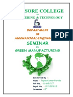 Green Manufacturing