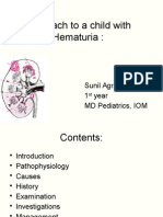 Approach To A Child With Hematuria:: Sunil Agrawal 1 Year MD Pediatrics, IOM