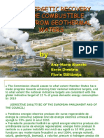 Heat Recovery From Geothermal Water