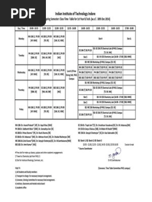 Time Table