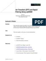 Fast Fourier Transform (FFT) and Digital Filtering Using Labview