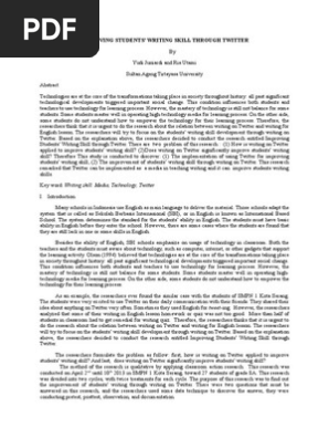writing through twitter