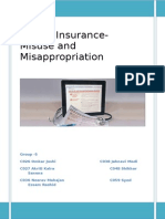 Health Insurance - Misuse or Misappropriation - Final