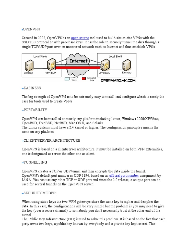 OpenVPN: Easy SSL/TLS VPN Setup Guide | PDF | Transport Layer Security ...