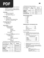 Manuf Notes- Prep 4, 5, 6