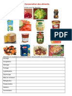 B.EXERCICE N°3 SUR LA CONSERVATION Conservation - Des - Aliments - Ex - 1 - C