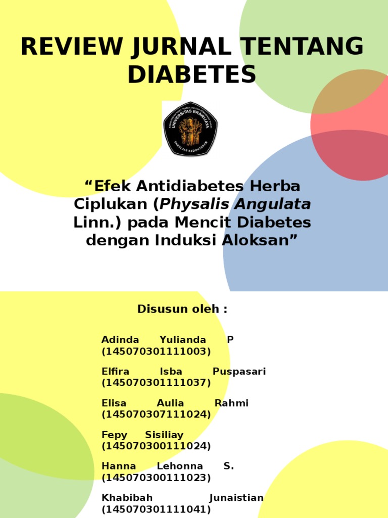 Review Jurnal Tentang Diabetes