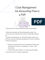 Anded Cost Management Impacts The Accounting Flow in A P2P