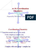 Lecture 10. Coordination Chemistry: Prepared by PHD Halina Falfushynska