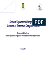 Sectoral Operational Programme Increase of Economic Competitiveness