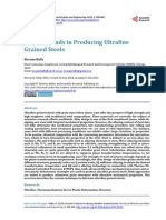 Recent Trends in Producing Ultrafine Grained Steels: Hossam Halfa