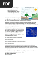 INTERCEPTION - HYDROLOGY