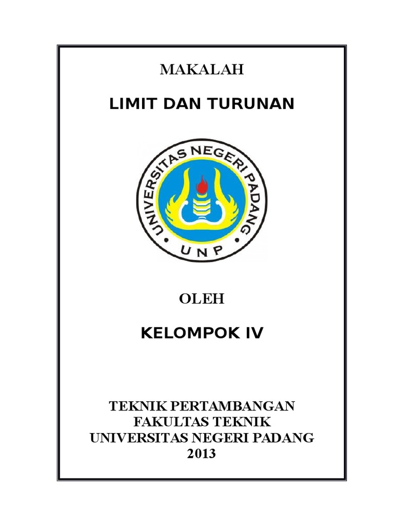 Makalah Limit Dan Turunan