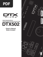 Yamaha DTX502 Owner's Manual