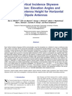 Near Vertical Incidence Skywave Propagation: Elevation Angles and Optimum Antenna Height For Horizontal Dipole Antennas