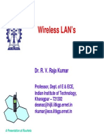 Wireless LAN's: Dr. R. V. Raja Kumar