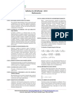 Jee Main Syllabus 2015 Mathematics