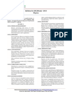 Jee Main Syllabus 2015 Physics