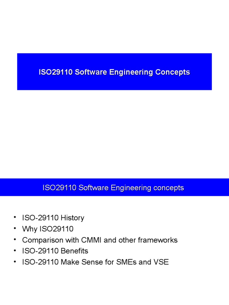 ISO29110 Software Engineering Concepts | PDF | Evaluation | Production ...