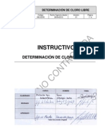 Determinacion de Cloro Libre