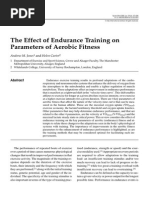 Effect of Endurance Trainingg On Parameters of Aerobic Fitness