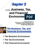 The Business, Tax, and Financial Environments