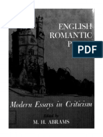 M H Abrams English Romantic Poets Modern Essays in Criticism PDF
