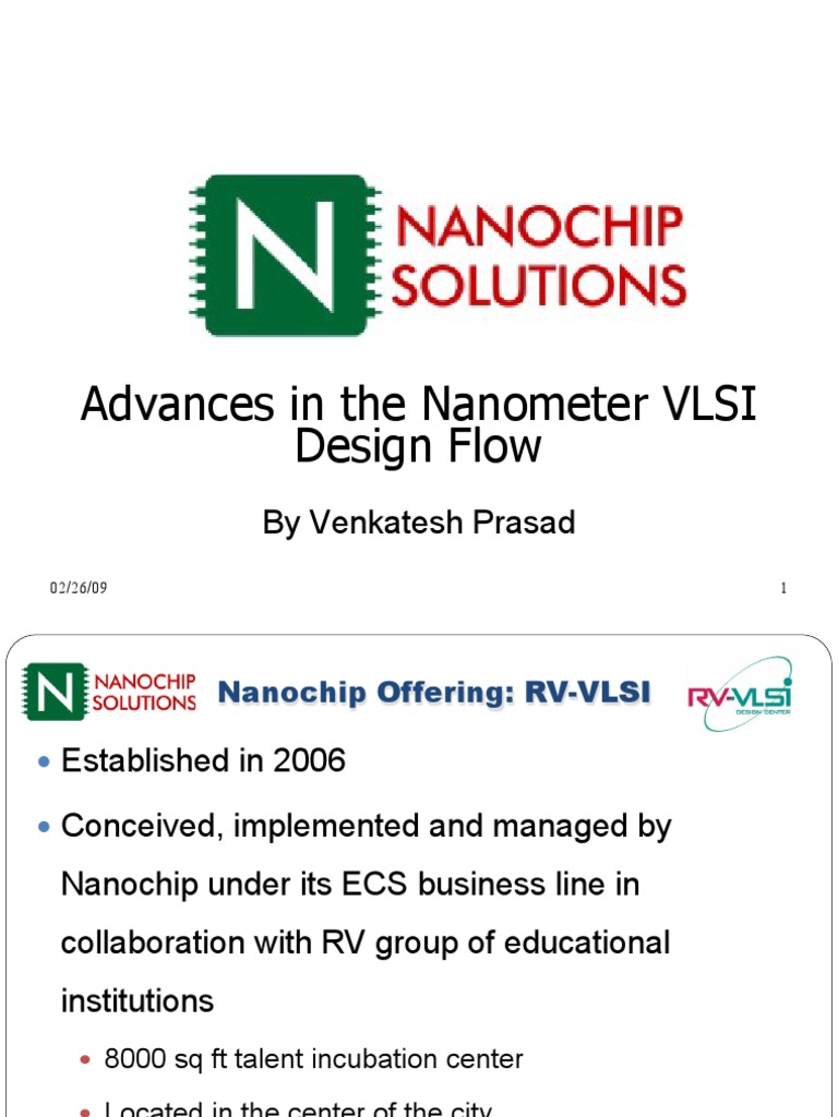 Advanced in The VLSI Design Flow PDF | PDF | Electronic Design ...