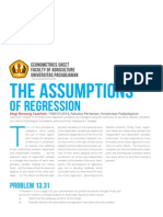 Statistic For Agriculture Studies: The Assumptions of Regression