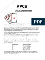 APCS Deck of Cards Programming Assignment