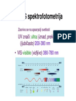 Predavanje 1 - UV-VIS Spektrofotometrija