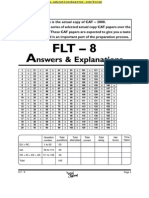 CAT 2000 Solutions and Analysis