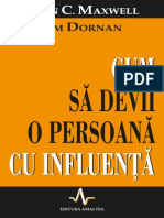 Cum Sa Devii o Persoana Cu Influenta